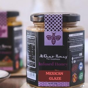 Infused Honey, Mexican Glaze, 370g Glass Jar